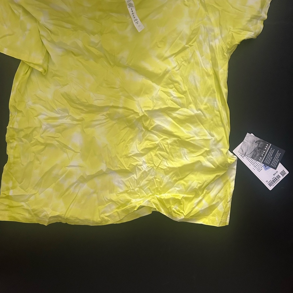lululemon athletica Yellow Tie-Dye Top